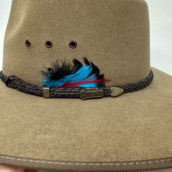 Akubra Australia Cattleman Hat SZ 54 cm Small Pure Fur Felt Western Southwestern - Picture 2 of 15